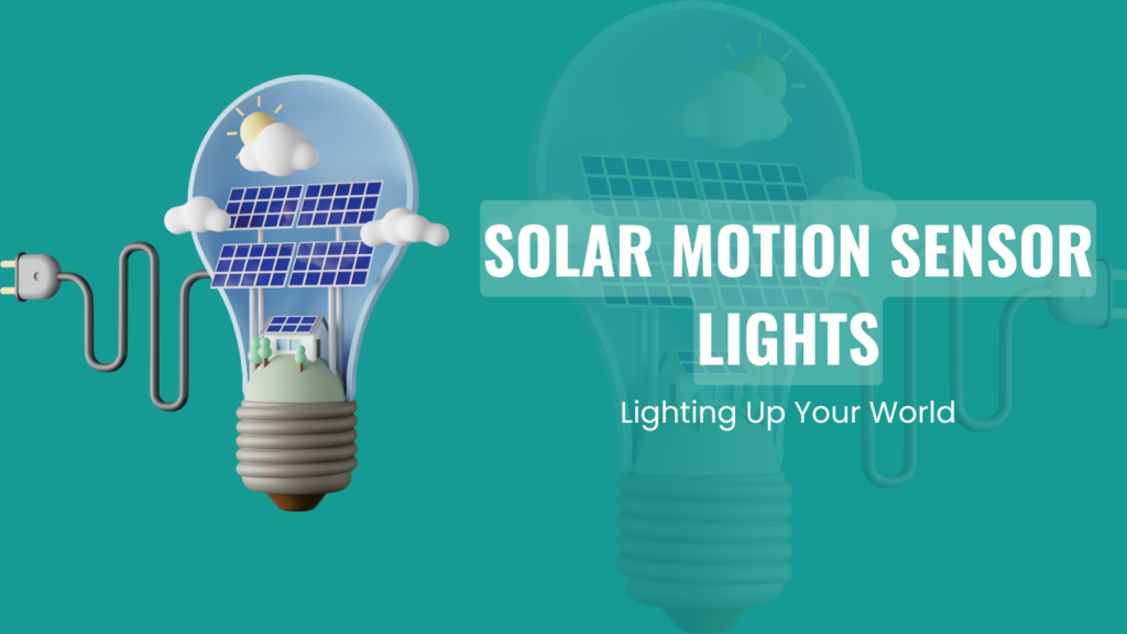 Solar motion sensor lights